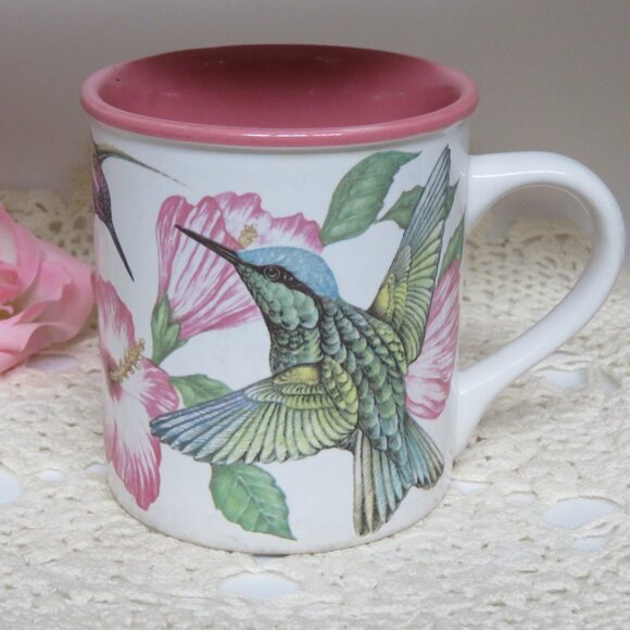 Vintage 1993 Potpourri Press Hummingbirds MUG (DK653) - Picture 1 of 6